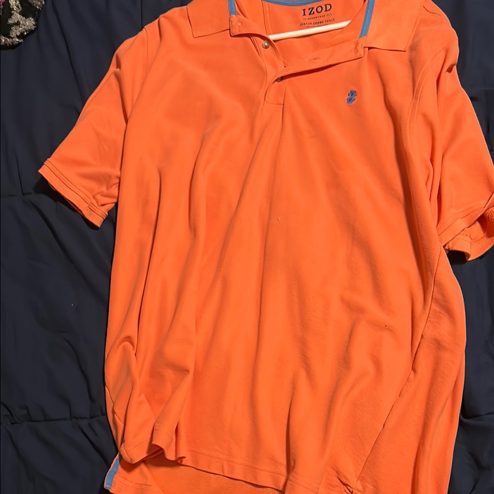 Izod Men's Bright Orange Polo Shirt